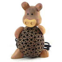 Lamp-coconut shell-pig-8''