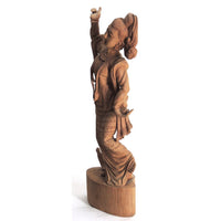 Carving-teak wood Thai dancer-24''